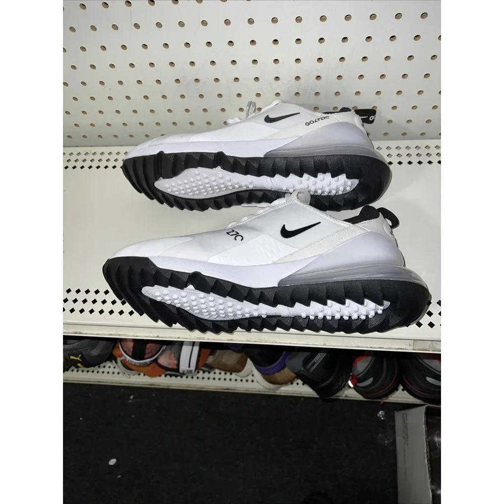 Nike Air Max 270 Golf Mens Spikeless Golf Shoes Size 9.5 White Black CK6483-102 - Picture 6 of 8